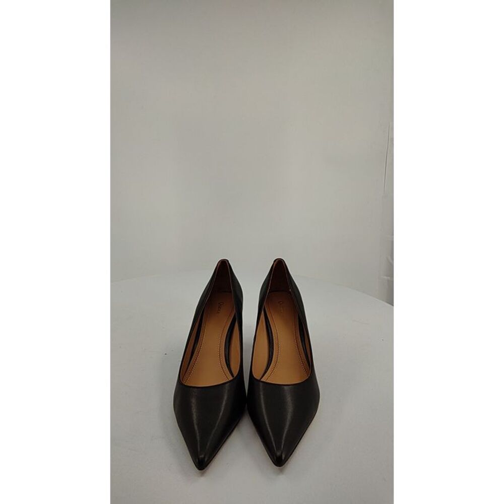 Quince Black Pointed Toe Leather Pumps